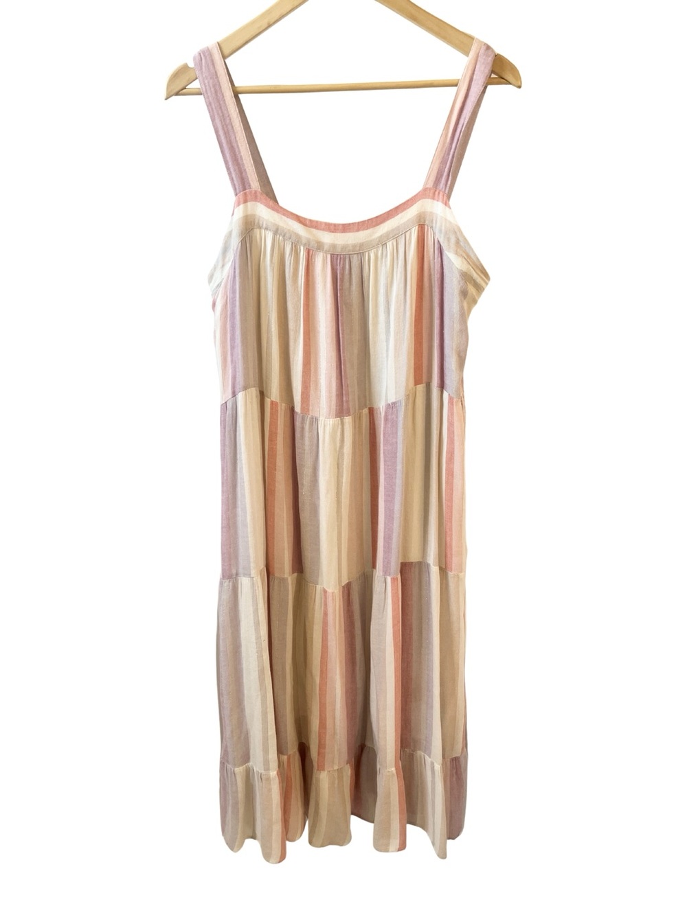Rails Amaya Tiered Midi Dress in Juliette Stripe | Size L - Picture 5 of 10